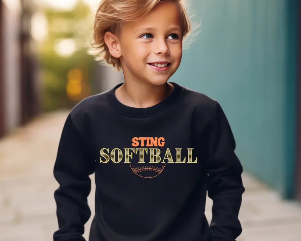 Vintage Softball Sweatshirt Youth Size sold by Roxie’s Picks