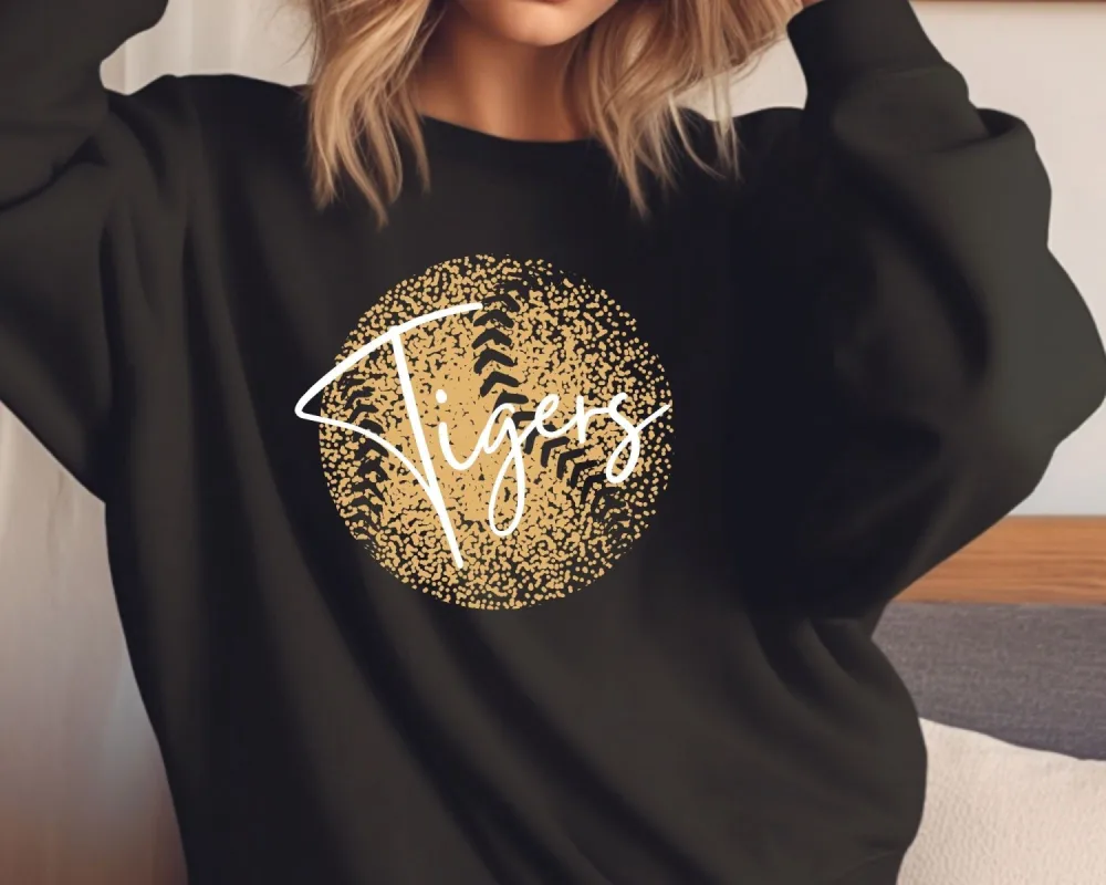Personalized Faded Softball Sweatshirt sold by Roxie’s Picks