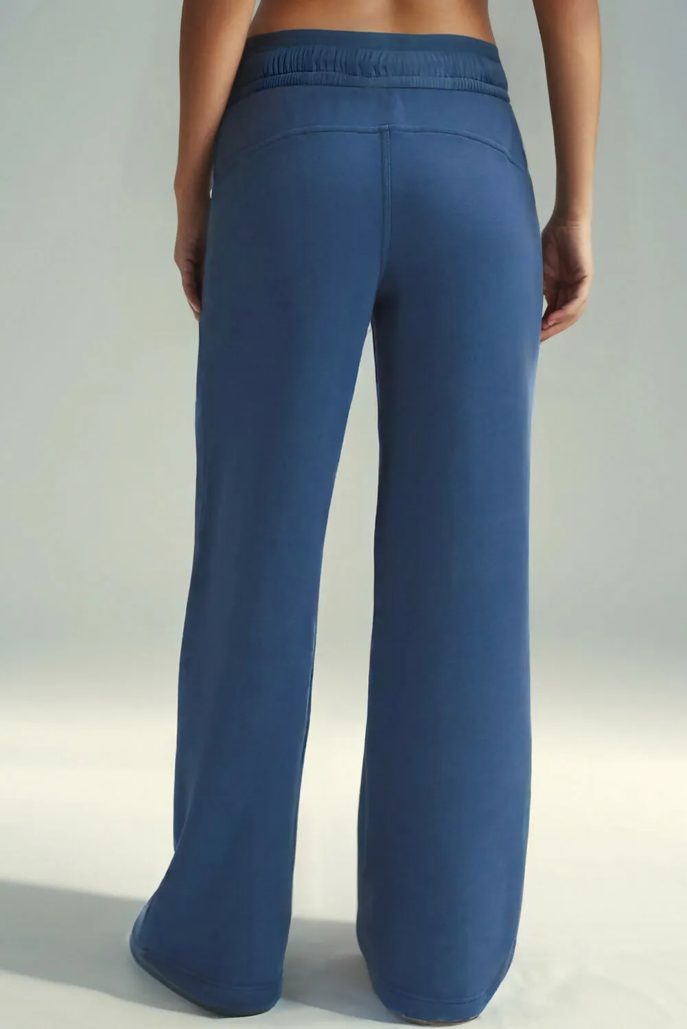 Sail Blue Drawstring High Waist Wide Leg Pocketed Sweatpants sold by Roxie’s Picks product image thumbnail 2