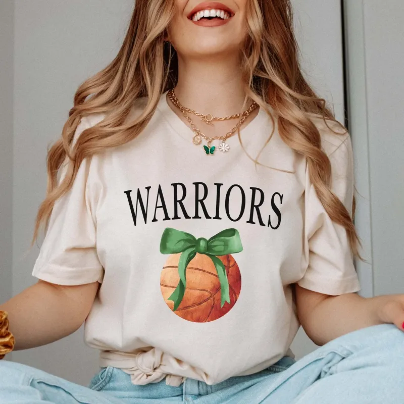 Custom Basketball Team With Bow Bella Graphic Tee sold by Roxie’s Picks