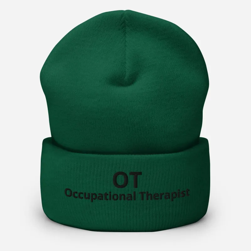 OT Light colored Cuffed Beanie sold by Roxie’s Picks