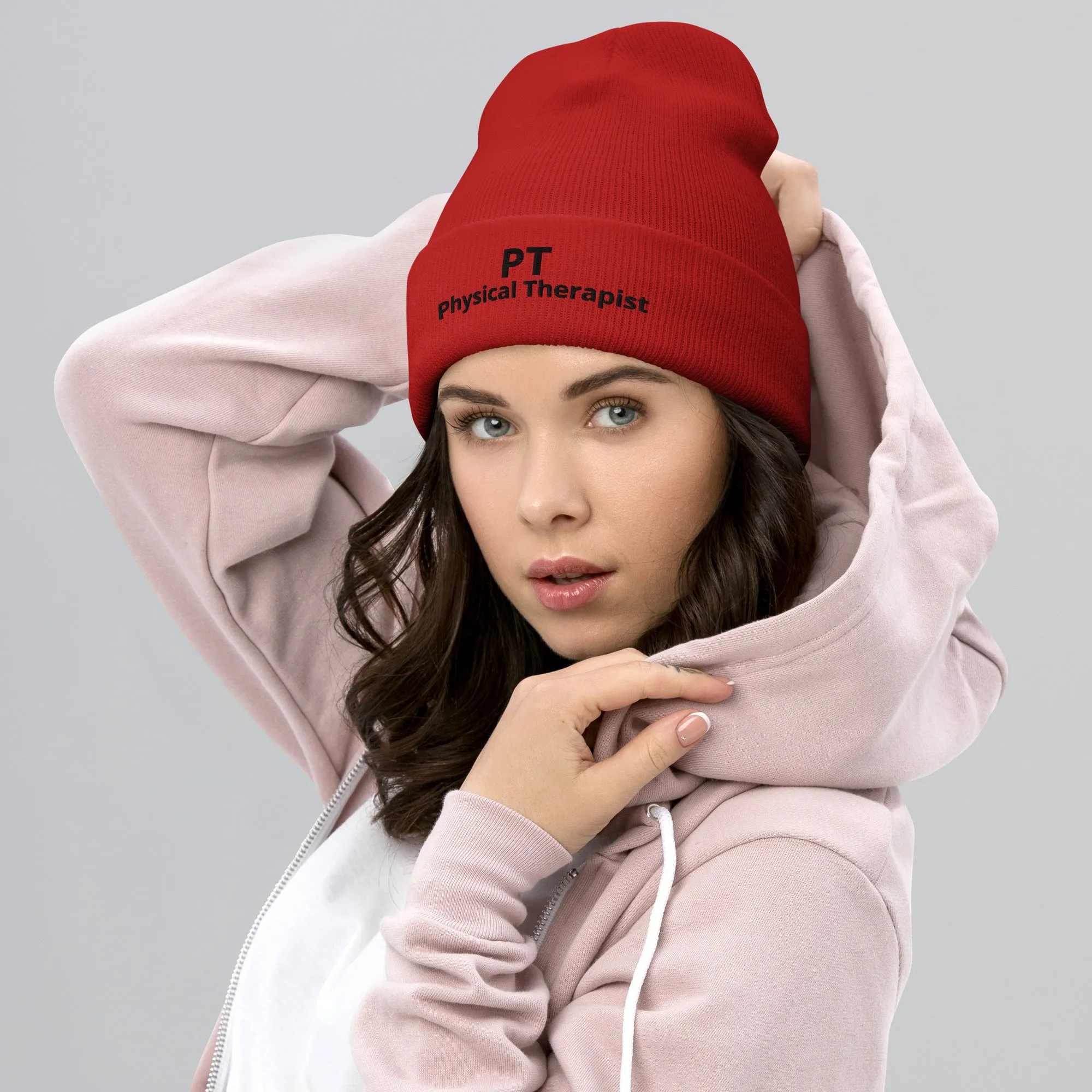 PT Light Colored Cuffed Beanie sold by Roxie’s Picks product image thumbnail 2