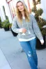 Holiday Ready Charcoal Two Tone Knit Tassel Sweater Hoodie sold by Roxie’s Picks