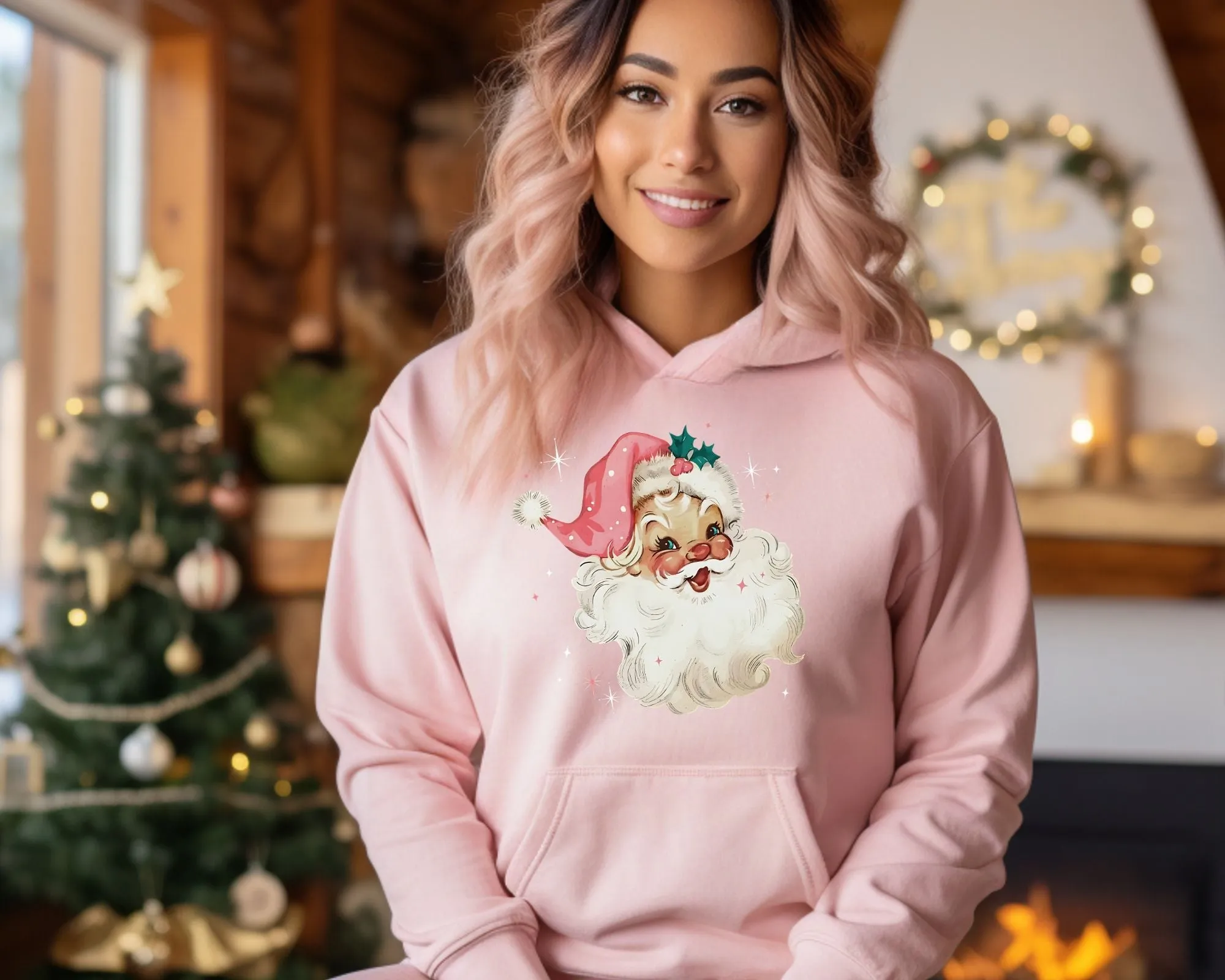 Cozy Holiday Hoodie with Retro Santa Design sold by Roxie’s Picks product image thumbnail 3