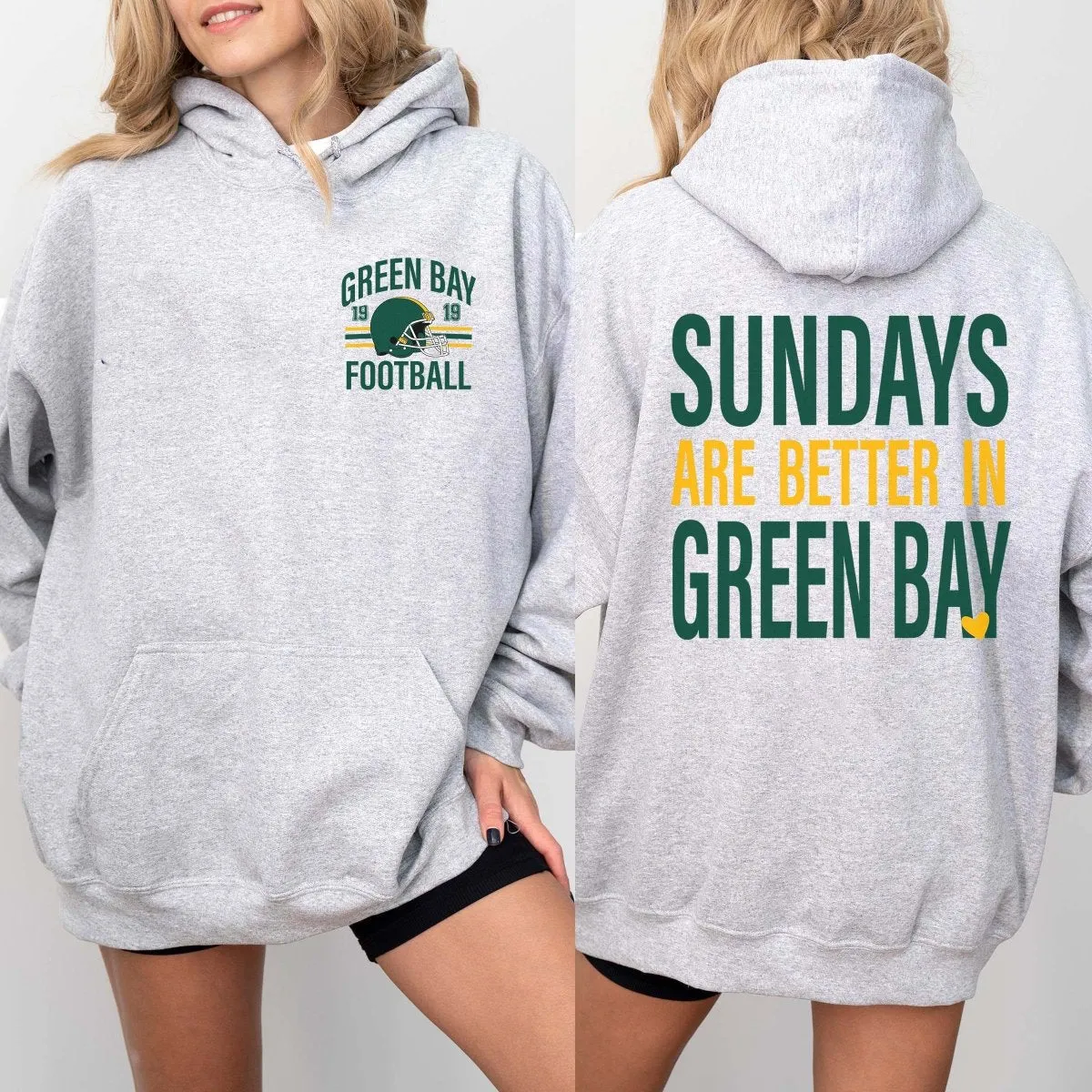Sundays Are Better In Green Bay Graphic Hoodie sold by Roxie’s Picks product image thumbnail 2