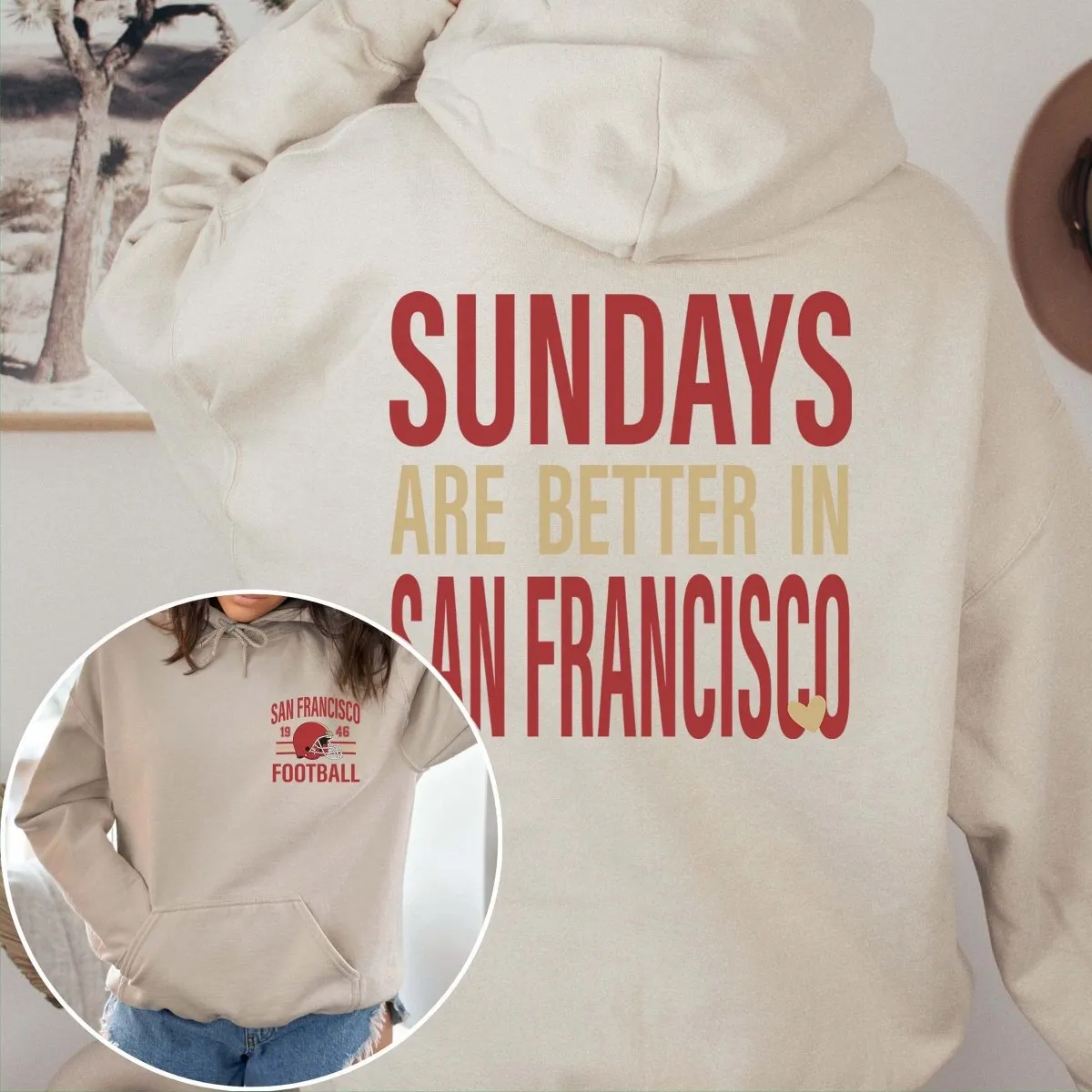Sundays Are Better In San Francisco Graphic Hoodie sold by Roxie’s Picks