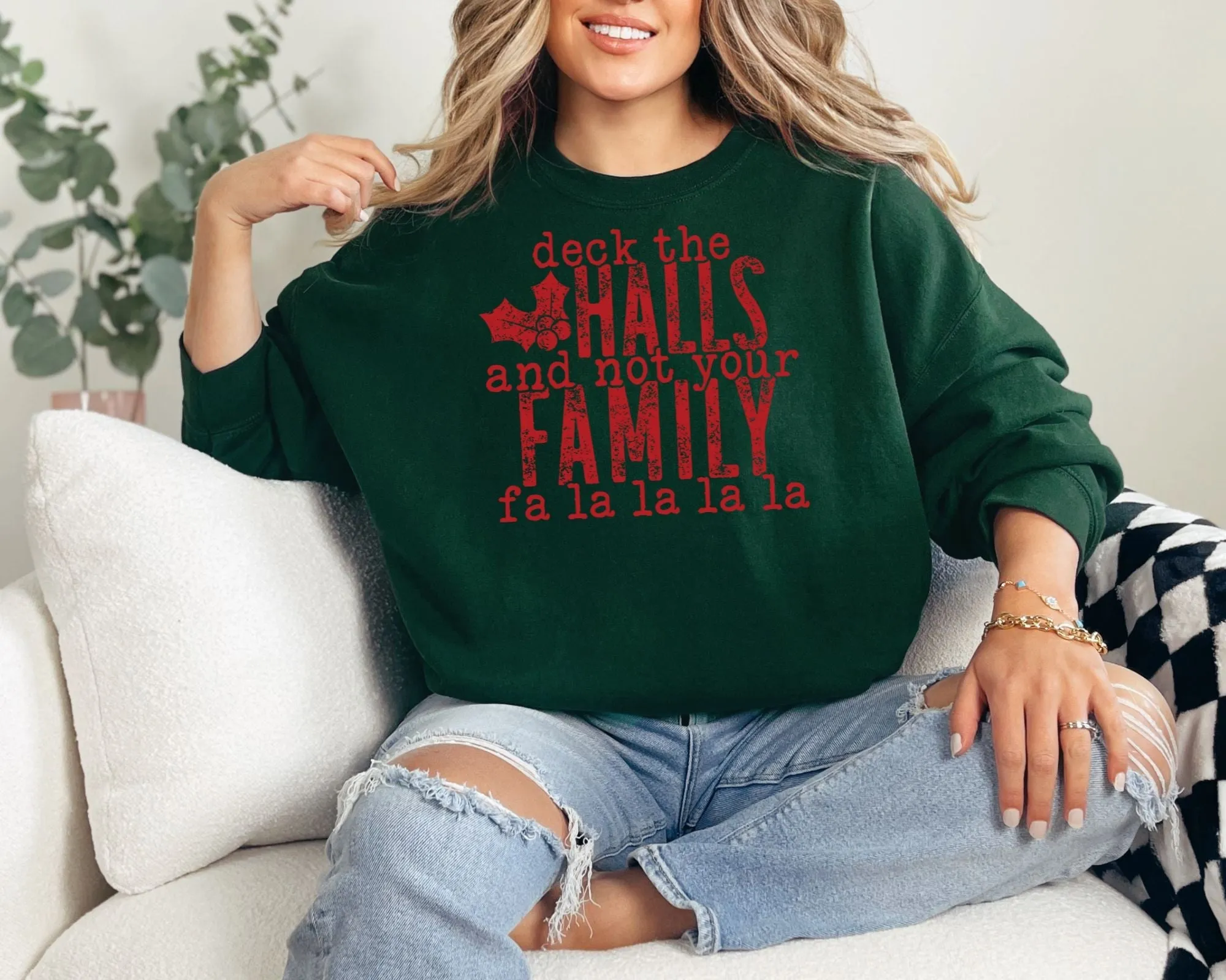 Deck the Halls... Not Your Family Crew sold by Roxie’s Picks product image thumbnail 4