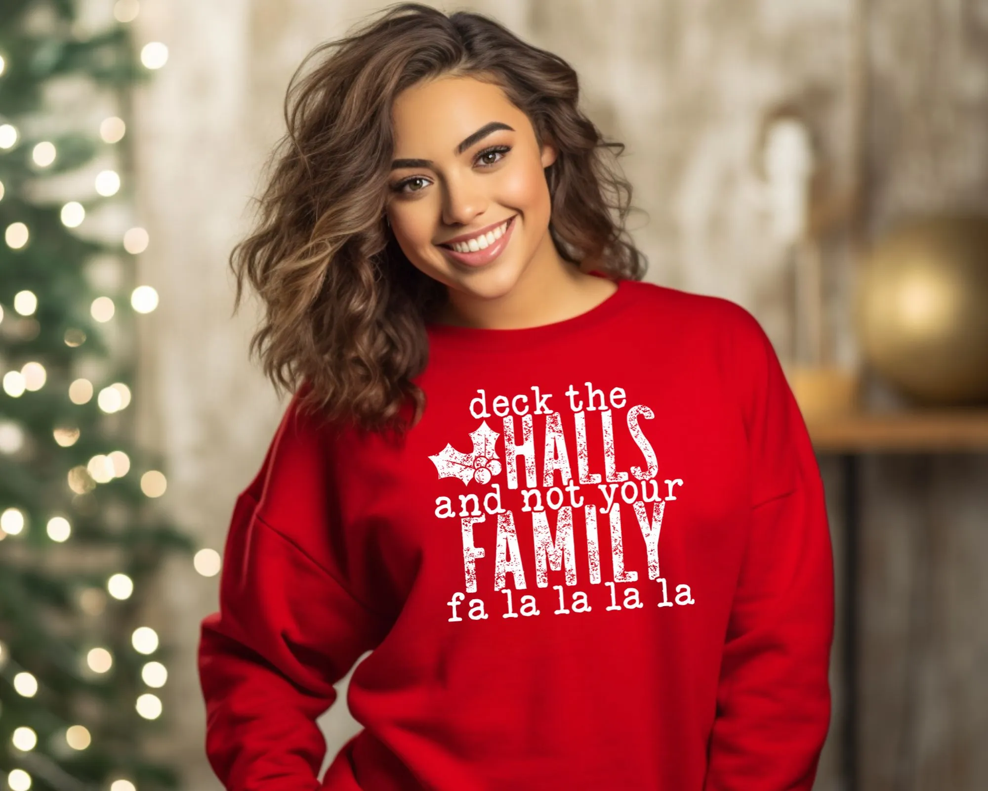 Deck the Halls... Not Your Family Crew sold by Roxie’s Picks product image thumbnail 5