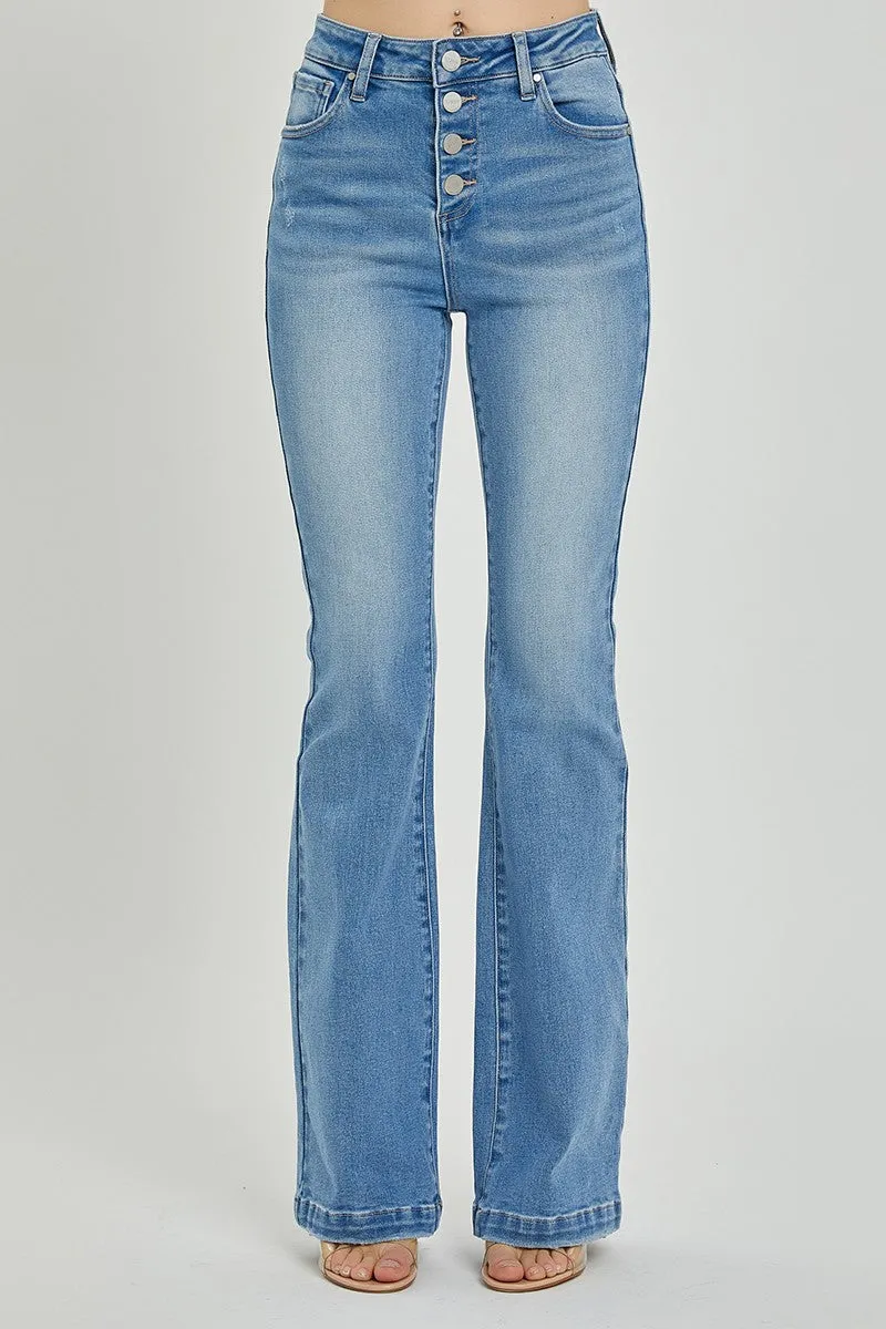 RISEN Full Size High Rise Button Fly Bootcut Jeans sold by Roxie’s Picks product image thumbnail 5