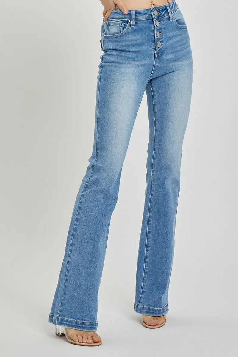 RISEN Full Size High Rise Button Fly Bootcut Jeans sold by Roxie’s Picks product image thumbnail 4