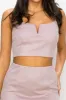 Suede Sleeveless Crop Top & Skirt Set sold by Roxie’s Picks