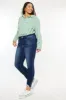 Kancan Full Size High Rise Frayed Ankle Skinny Jeans sold by Roxie’s Picks