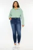 Kancan Full Size High Rise Frayed Ankle Skinny Jeans sold by Roxie’s Picks