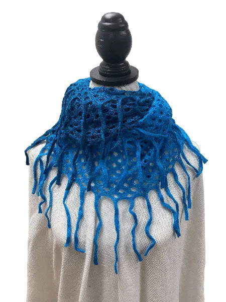 Fringe Flair Crochet Loop Infinity Scarf sold by Roxie’s Picks product image thumbnail 3