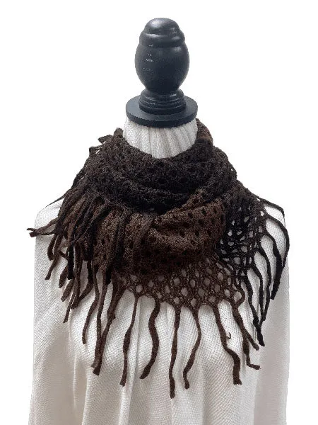 Fringe Flair Crochet Loop Infinity Scarf sold by Roxie’s Picks product image thumbnail 2
