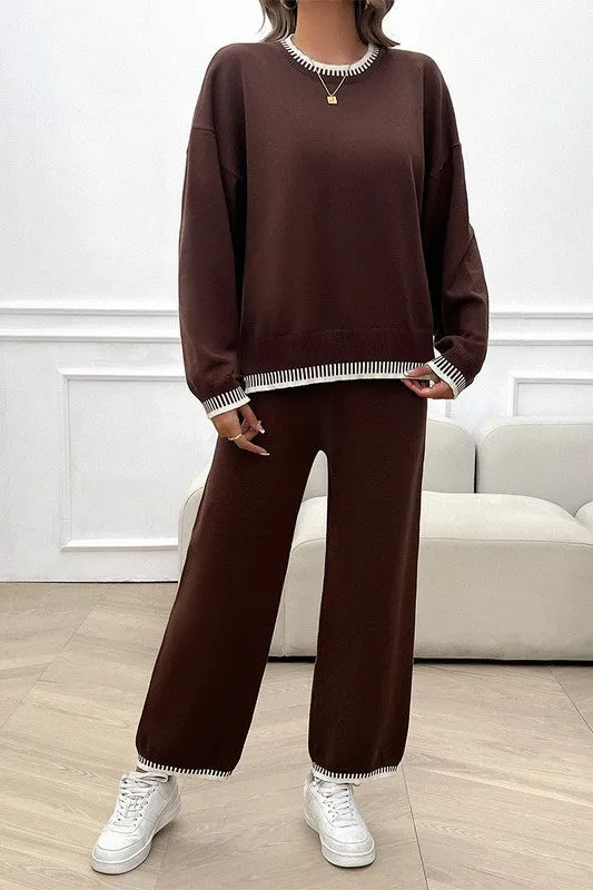 Long Edge Contrast Chic 2pcs Set sold by Roxie’s Picks product image thumbnail 4