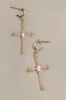 Cross Rhinestone Drop Hoop Earrings sold by Roxie’s Picks