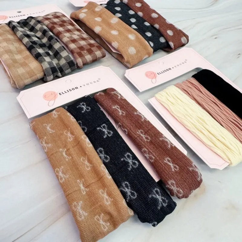 Lovely Patterns Hair Ties Set Of 3 sold by Roxie’s Picks