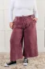 In or Out Wide Leg Cropped Pants in Eggplant sold by Roxie’s Picks