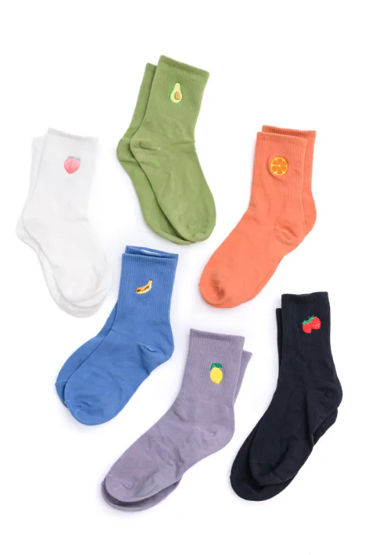 Fruit Snack Socks Set of 6 sold by Roxie’s Picks