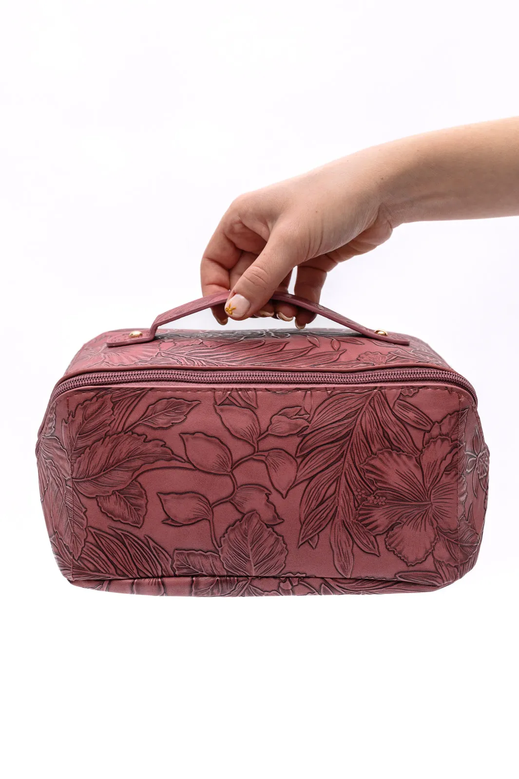 Life In Luxury Large Capacity Cosmetic Bag in Merlot sold by Roxie’s Picks