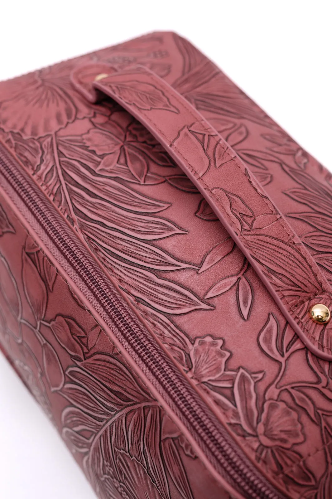 Life In Luxury Large Capacity Cosmetic Bag in Merlot sold by Roxie’s Picks product image thumbnail 2