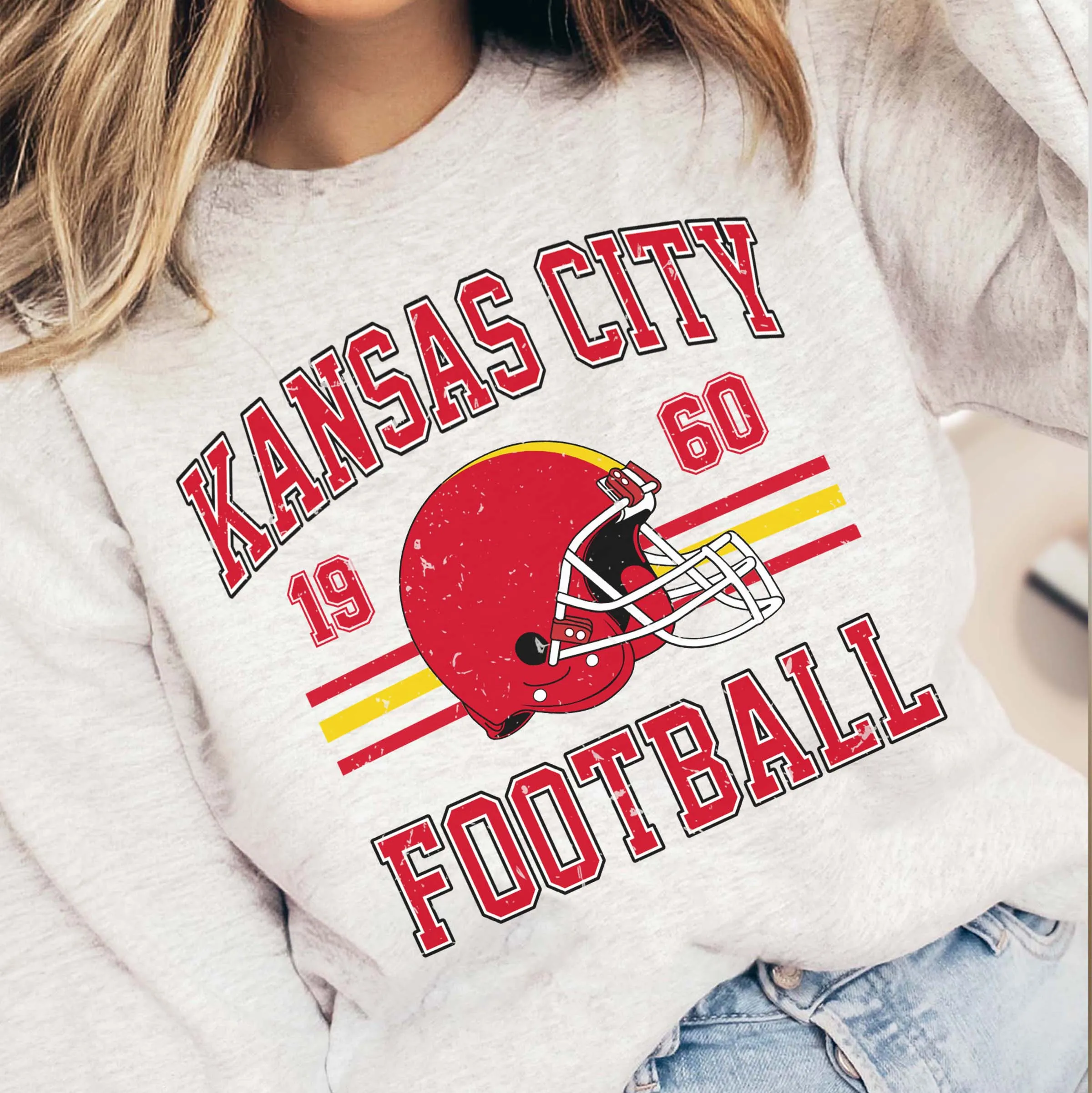 Kansas City Football Graphic Sweatshirt sold by Roxie’s Picks product image thumbnail 3