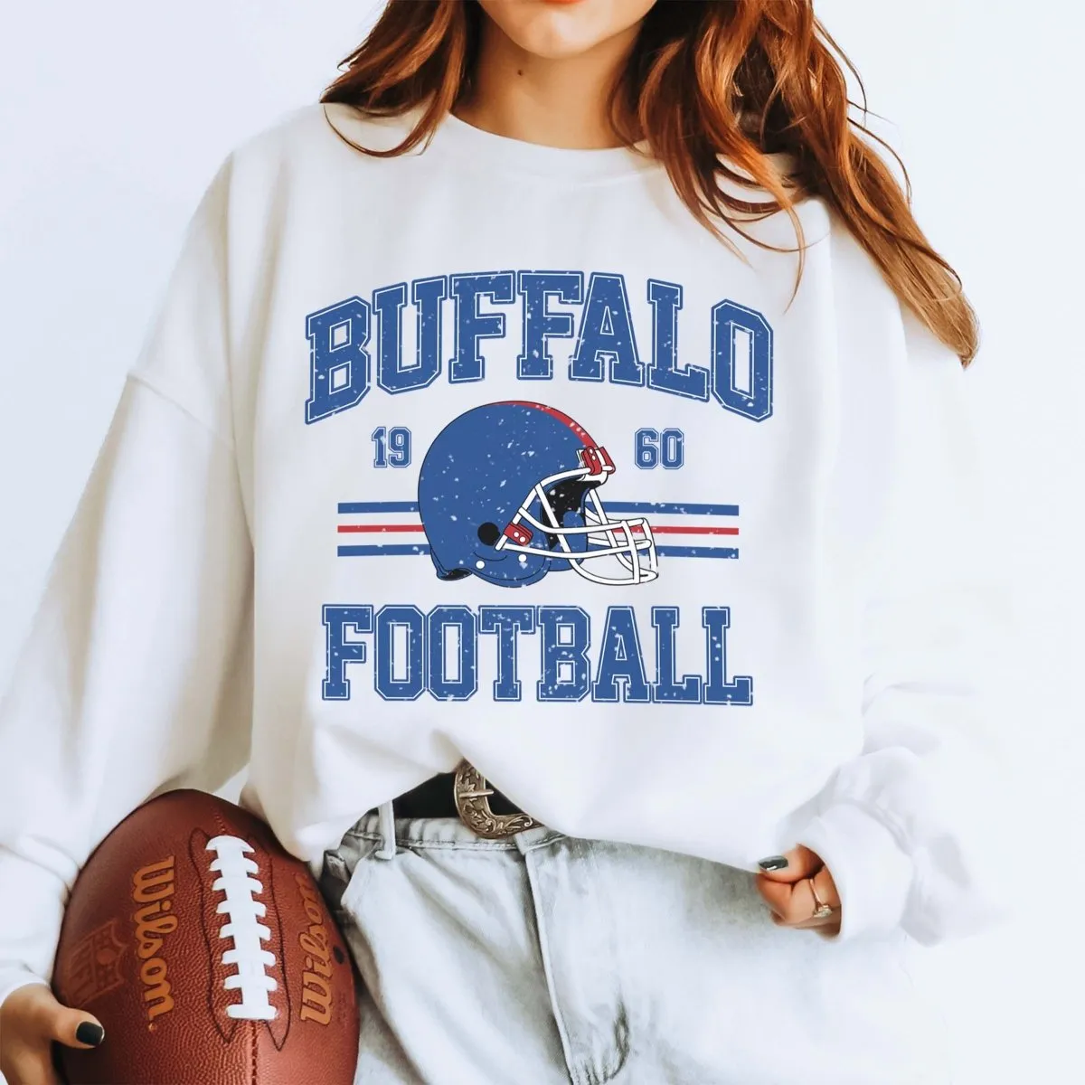 Buffalo Football Graphic Sweatshirt sold by Roxie’s Picks product image thumbnail 2