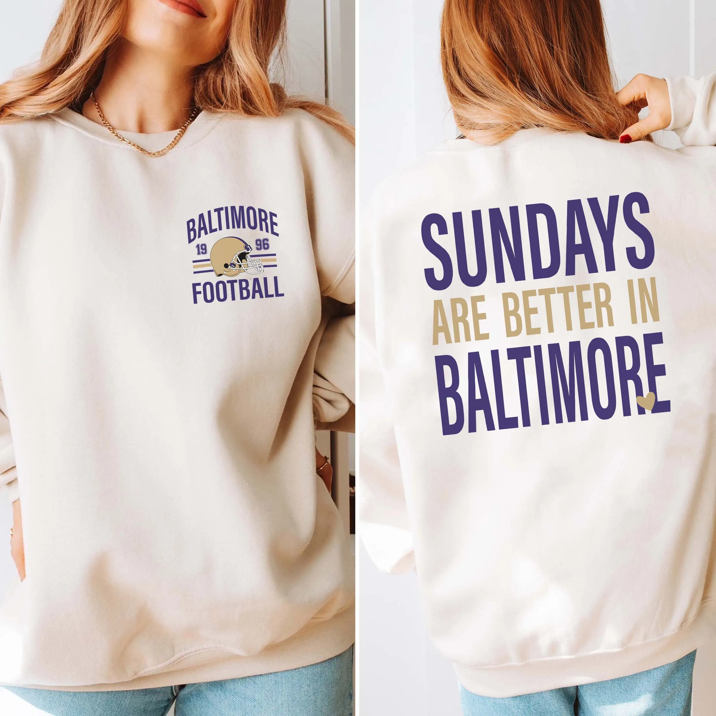 Sundays Are Better In Baltimore Graphic Sweatshirt sold by Roxie’s Picks product image thumbnail 2