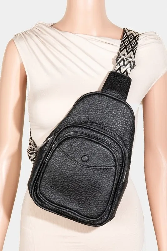 Fame Textured PU Leather Sling Bag sold by Roxie’s Picks product image thumbnail 3