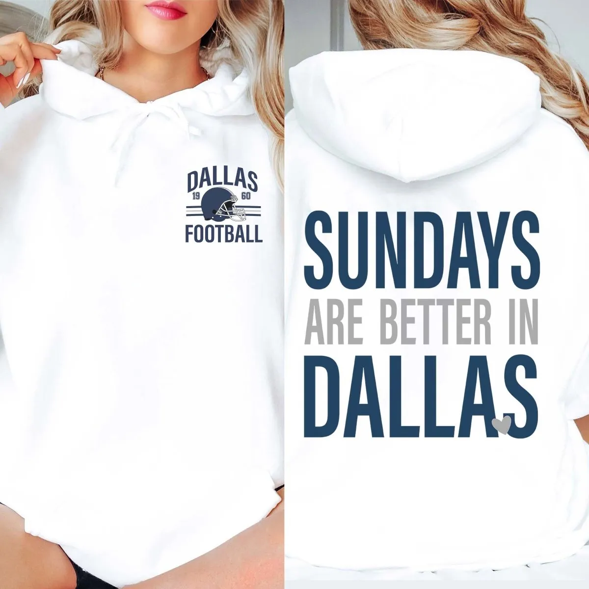 Sundays Are Better In Dallas Graphic Hoodie sold by Roxie’s Picks product image thumbnail 3