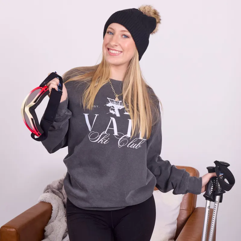 Vail Ski Club Comfort Colors Crew Sweatshirt sold by Roxie’s Picks