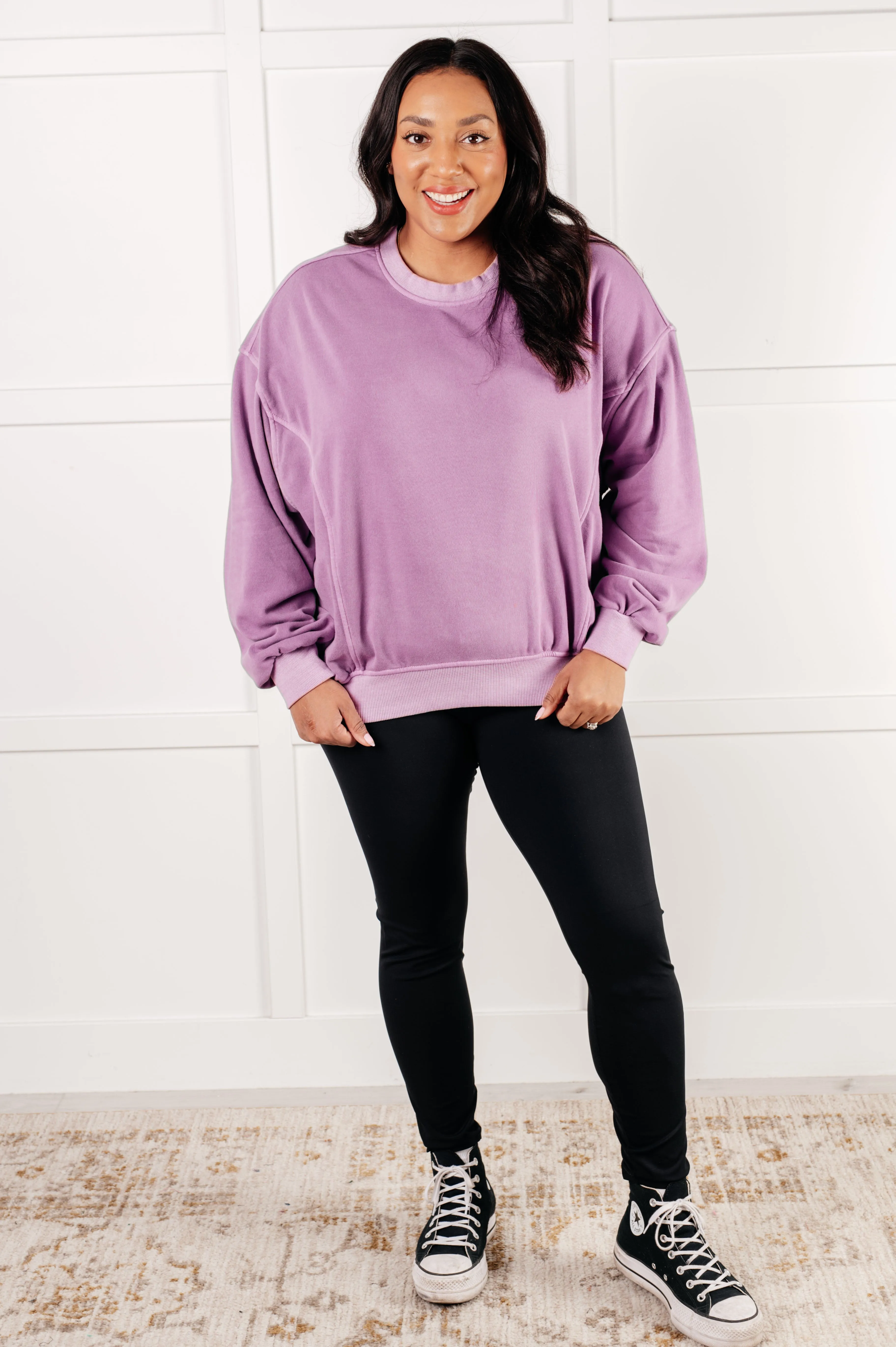 Beyond the Basics Pullover in Violet sold by Roxie’s Picks product image thumbnail 3