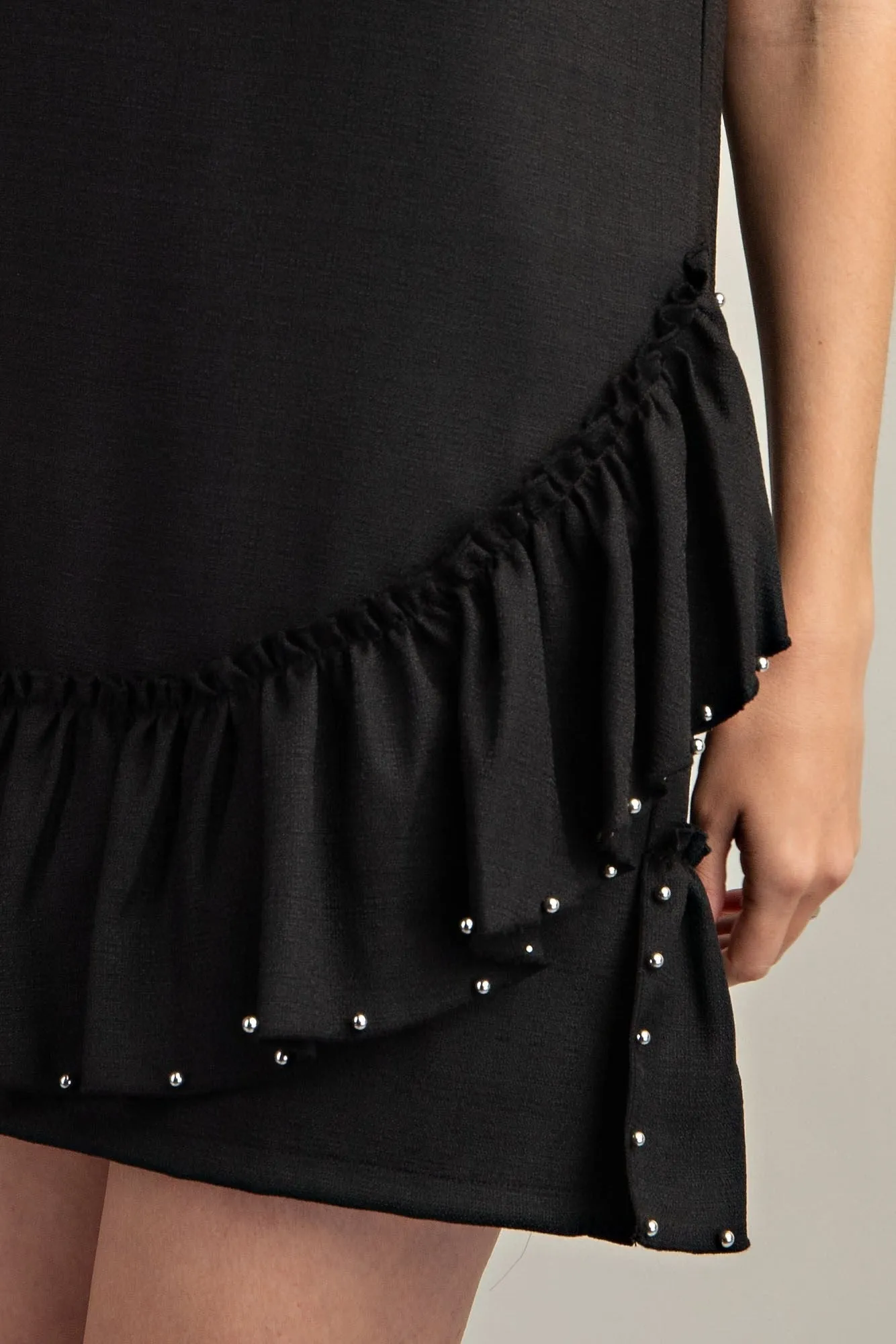 Callista Stud Embellished Hem Mini Dress sold by Roxie’s Picks product image thumbnail 5