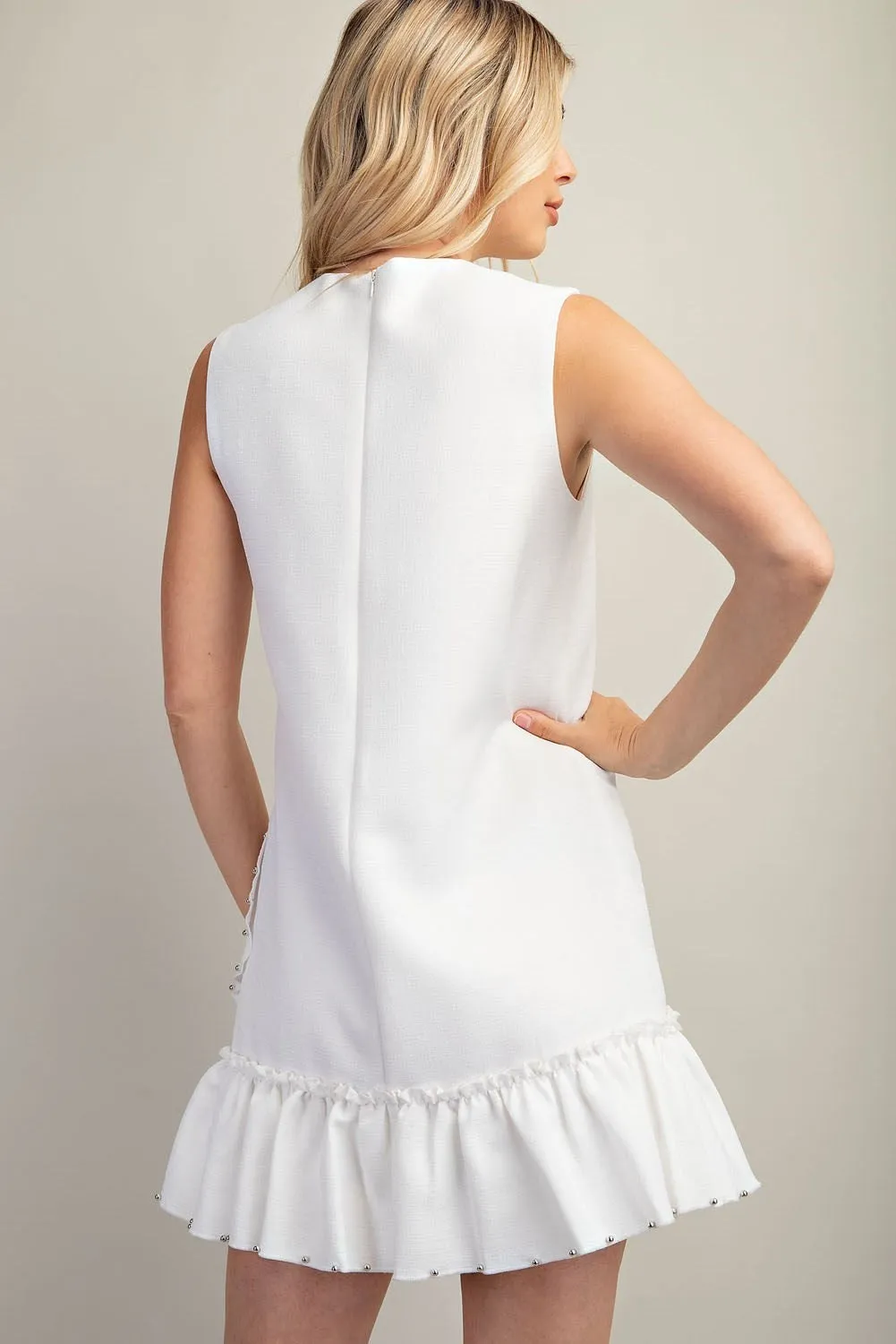 Callista Stud Embellished Hem Mini Dress sold by Roxie’s Picks product image thumbnail 4