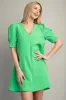 Puff Sleeve Mini Dress sold by Roxie’s Picks