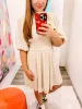 Puff-Sleeved Mini Dress sold by Roxie’s Picks