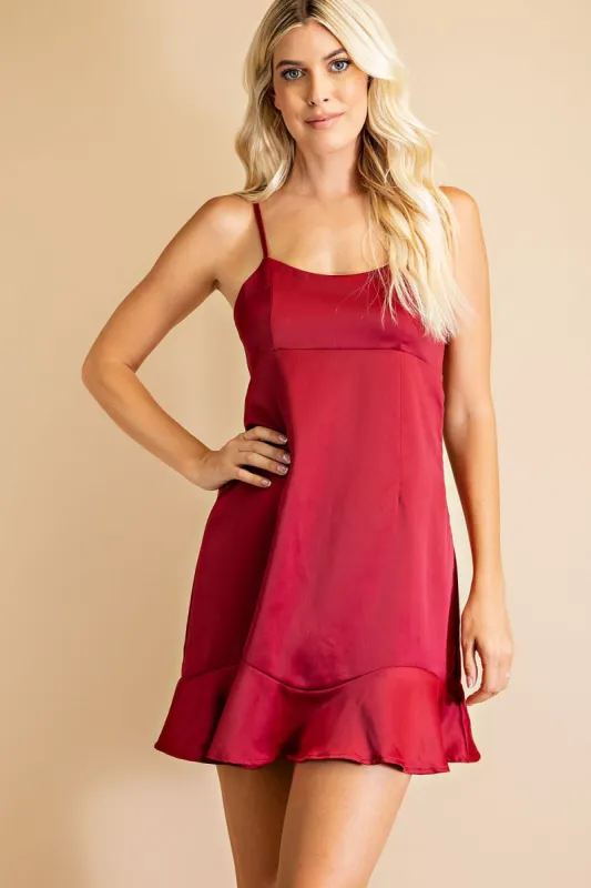 Cami Satin Dress sold by Roxie’s Picks