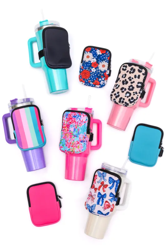 Tumbler Zip Pouch Sets in Assorted Colors made by Roxie’s Picks