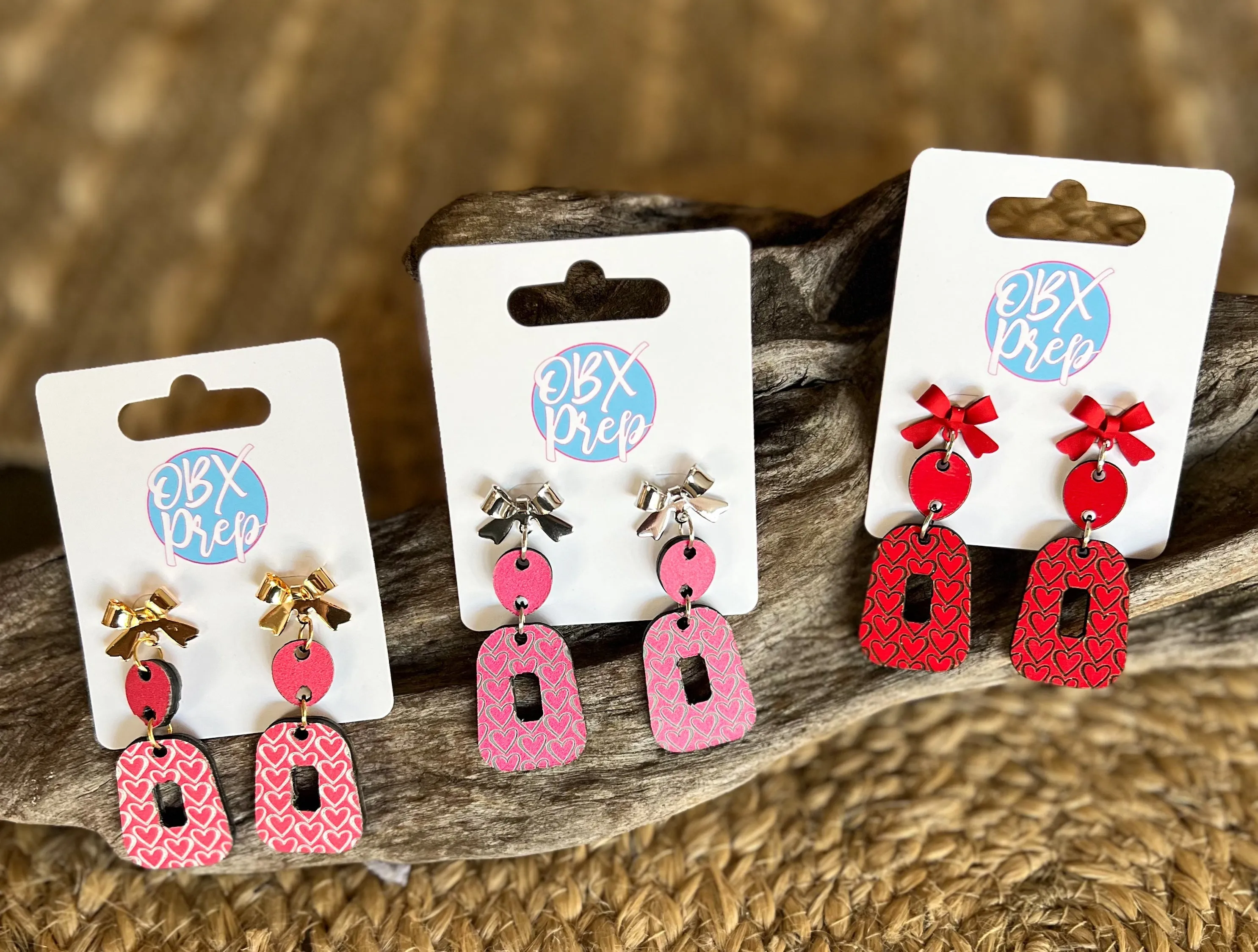 Handmade Coquette Bow & Heart Dangle Earrings – Romantic & Chic! ?❤️ sold by Roxie’s Picks