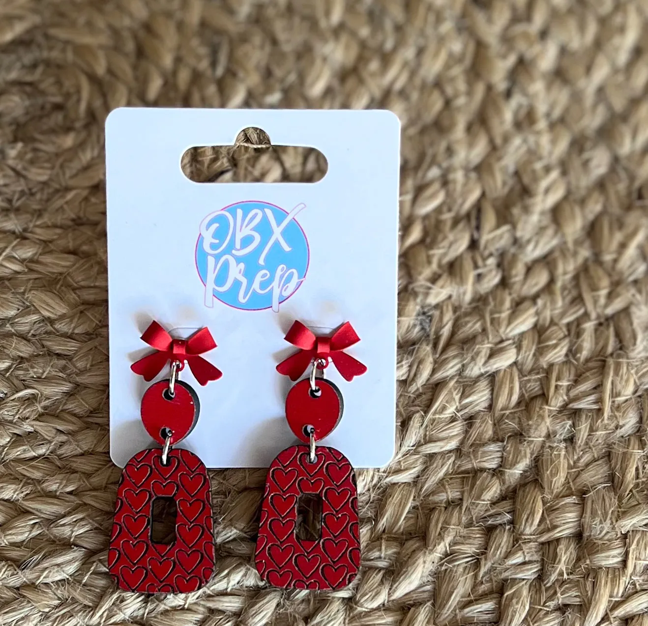 Handmade Coquette Bow & Heart Dangle Earrings – Romantic & Chic! ?❤️ sold by Roxie’s Picks product image thumbnail 5