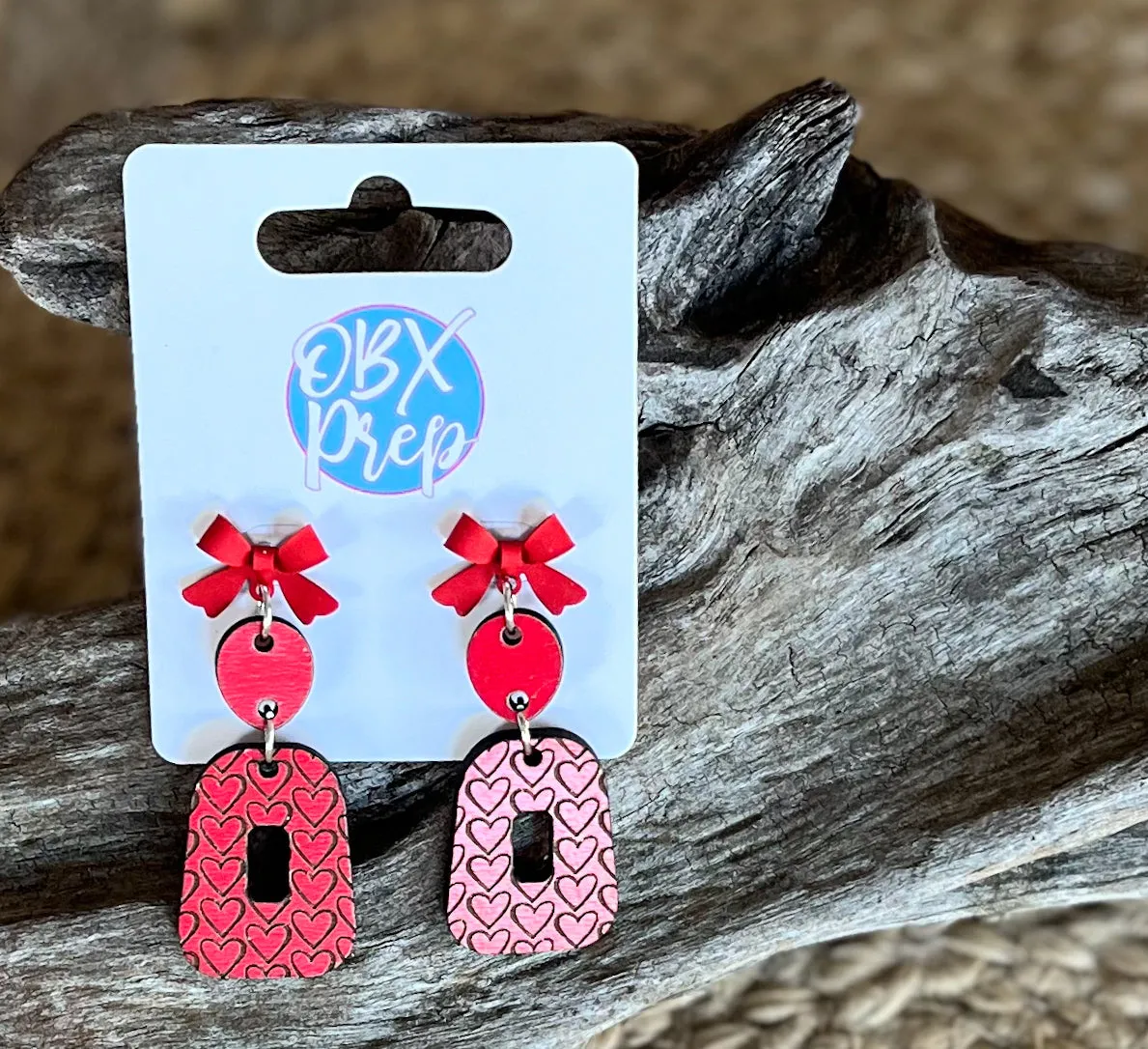 Handmade Coquette Bow & Heart Dangle Earrings – Romantic & Chic! ?❤️ sold by Roxie’s Picks product image thumbnail 3