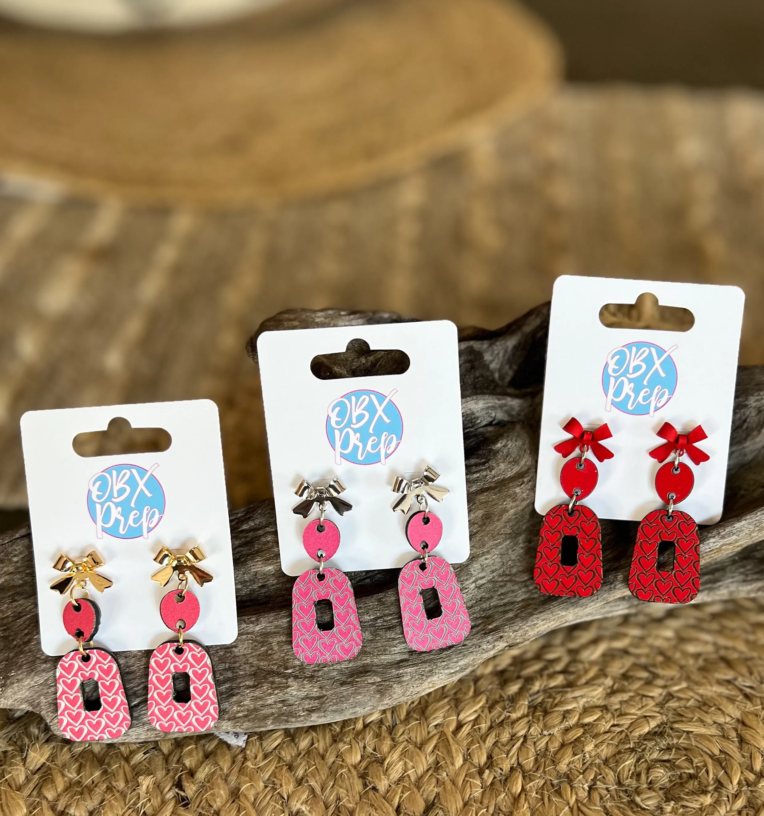 Handmade Coquette Bow & Heart Dangle Earrings – Romantic & Chic! ?❤️ sold by Roxie’s Picks product image thumbnail 4