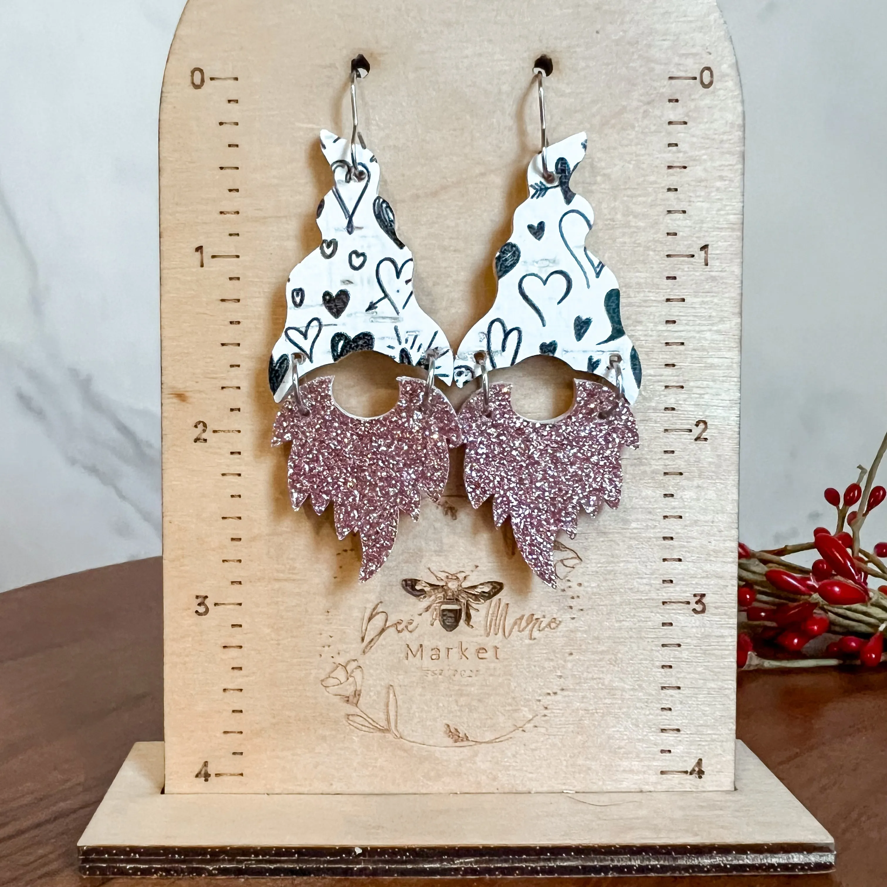 Fine Bearded Valentine Gnome Earrings sold by Roxie’s Picks product image thumbnail 5
