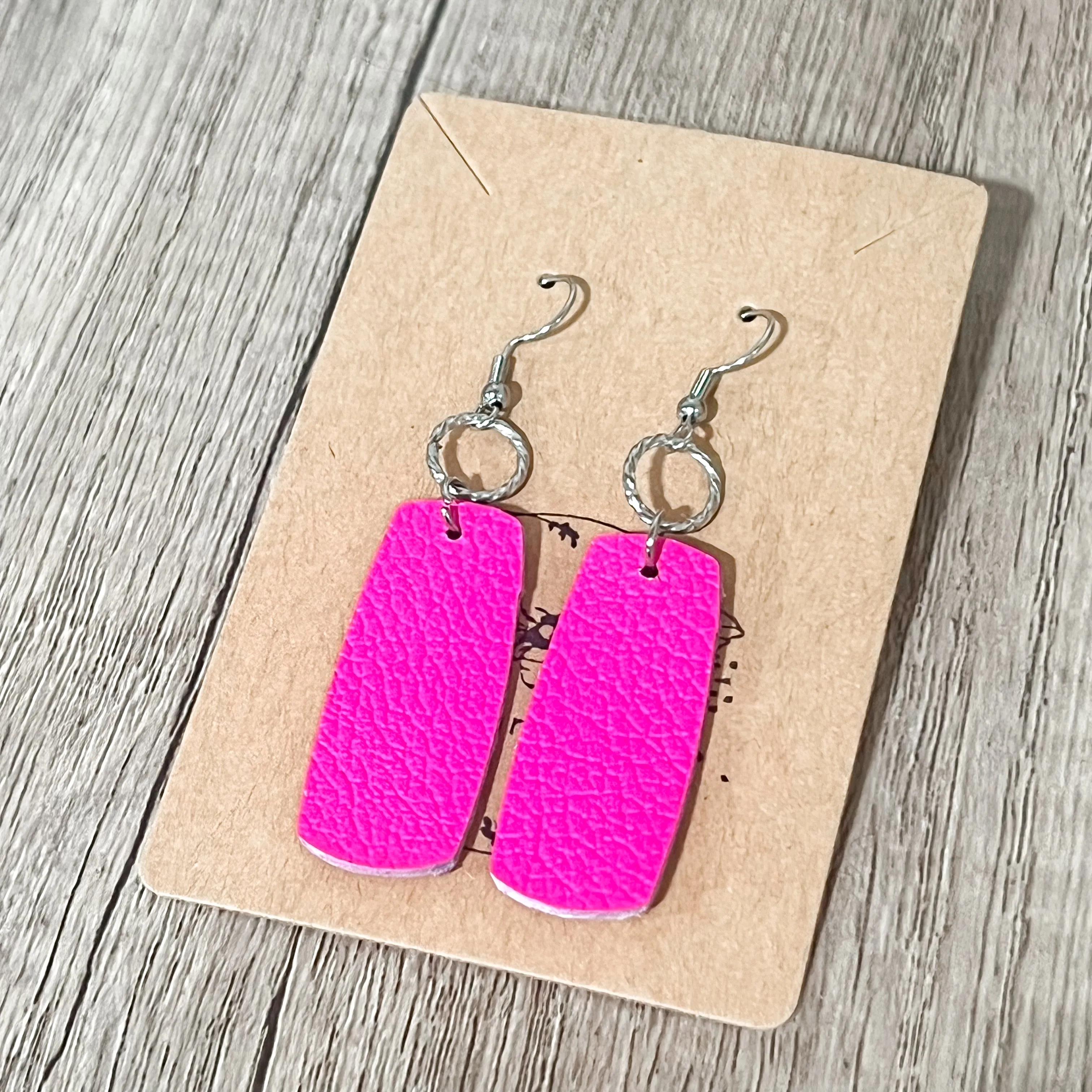 Amanda Hot Pink Bar Earrings sold by Roxie’s Picks product image thumbnail 2