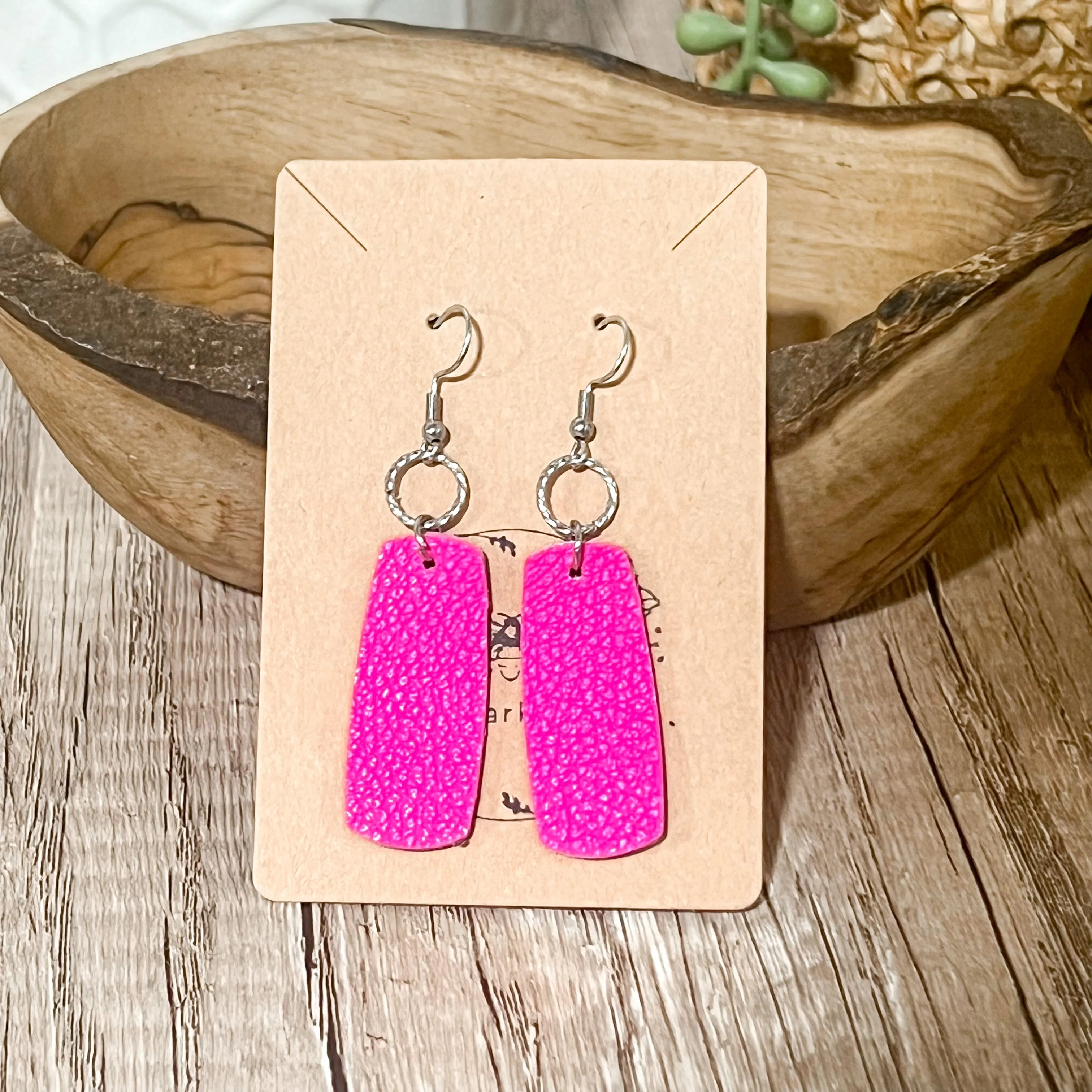 Amanda Hot Pink Bar Earrings sold by Roxie’s Picks product image thumbnail 5
