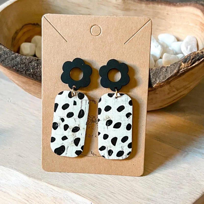 Dalmatian Barrel Earrings sold by Roxie’s Picks
