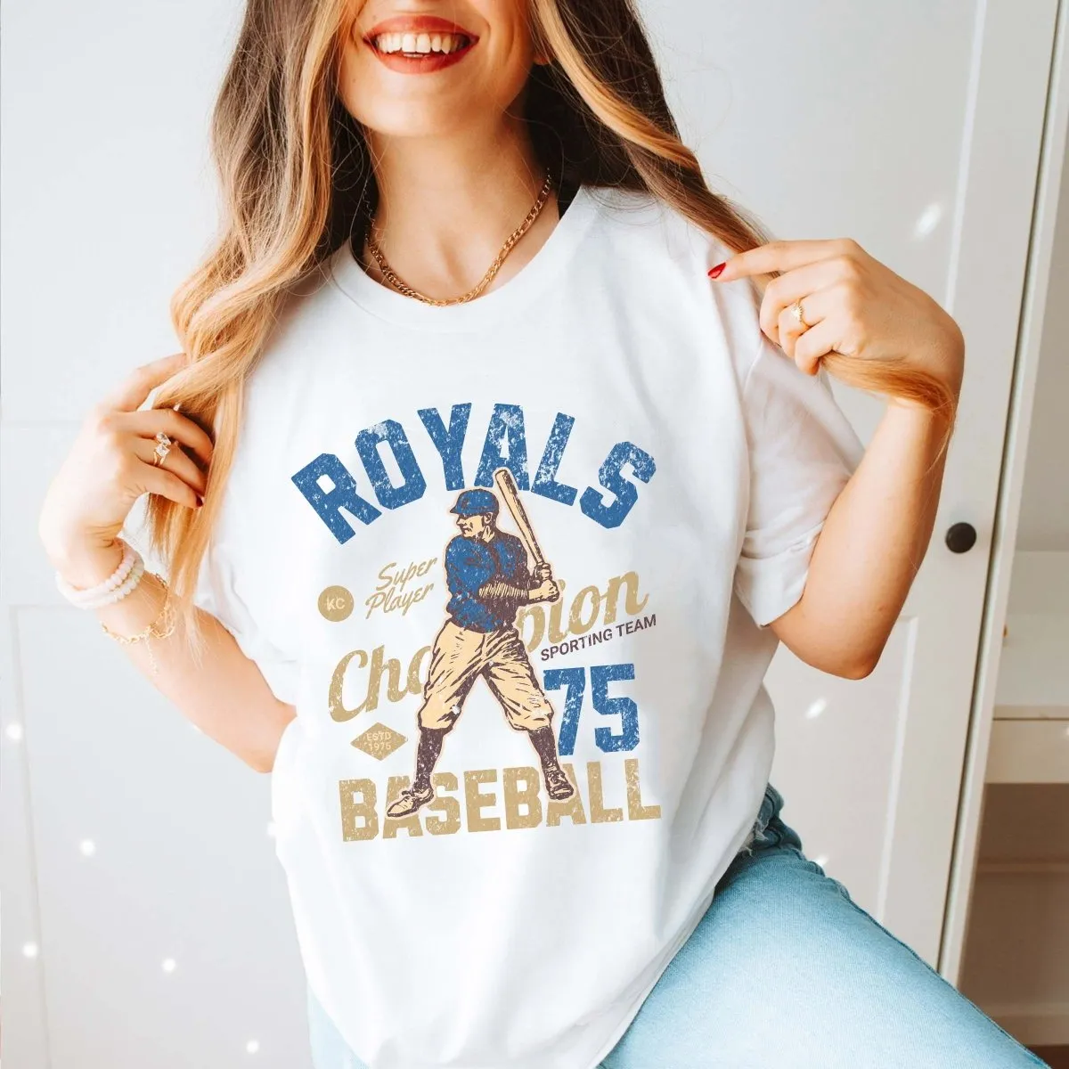 Royals Vintage Baseball Team Tee sold by Roxie’s Picks product image thumbnail 2