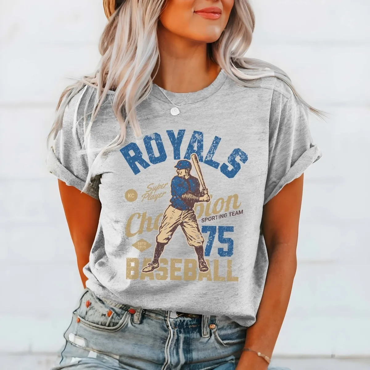Royals Vintage Baseball Team Tee sold by Roxie’s Picks product image thumbnail 3
