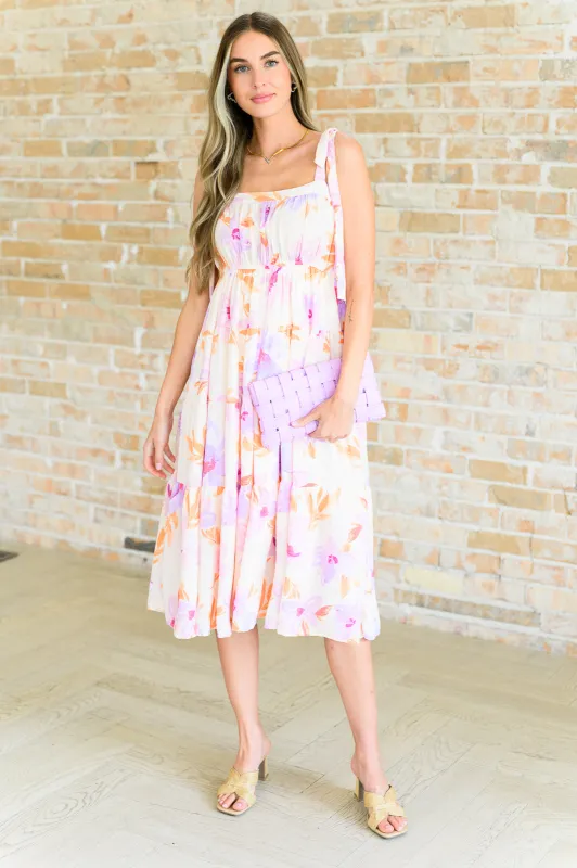 Pastel Petals Floral Midi Dress sold by Roxie’s Picks